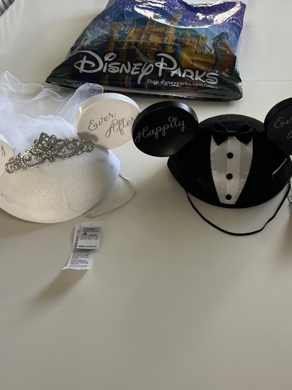 Disney Bride & Groom wedding ears